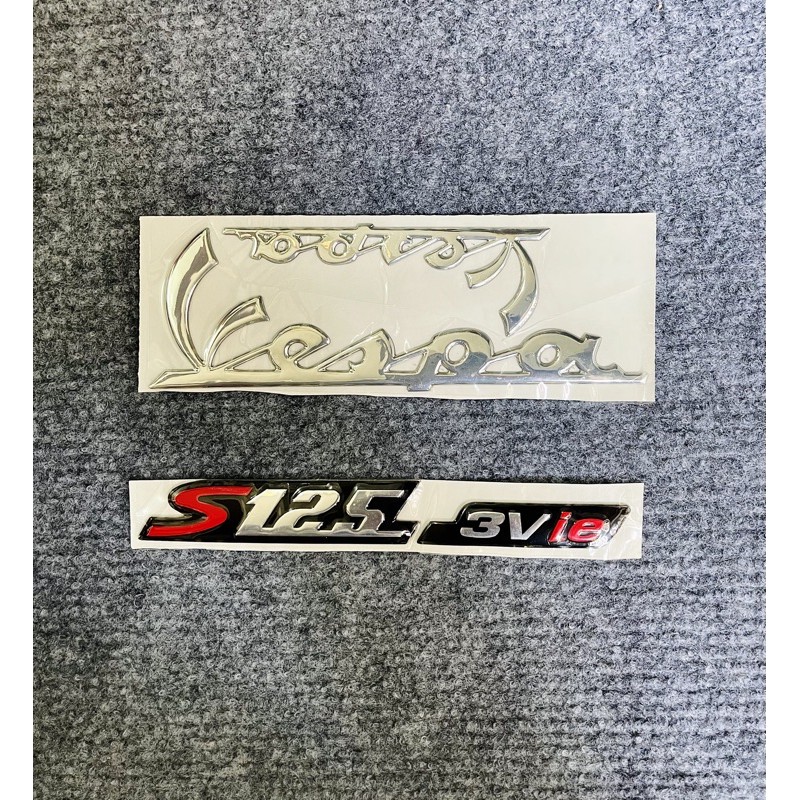 DDXM - v50 - BỘ TEM XỐP NỔI DÁN XE VESPA S125 3Vie