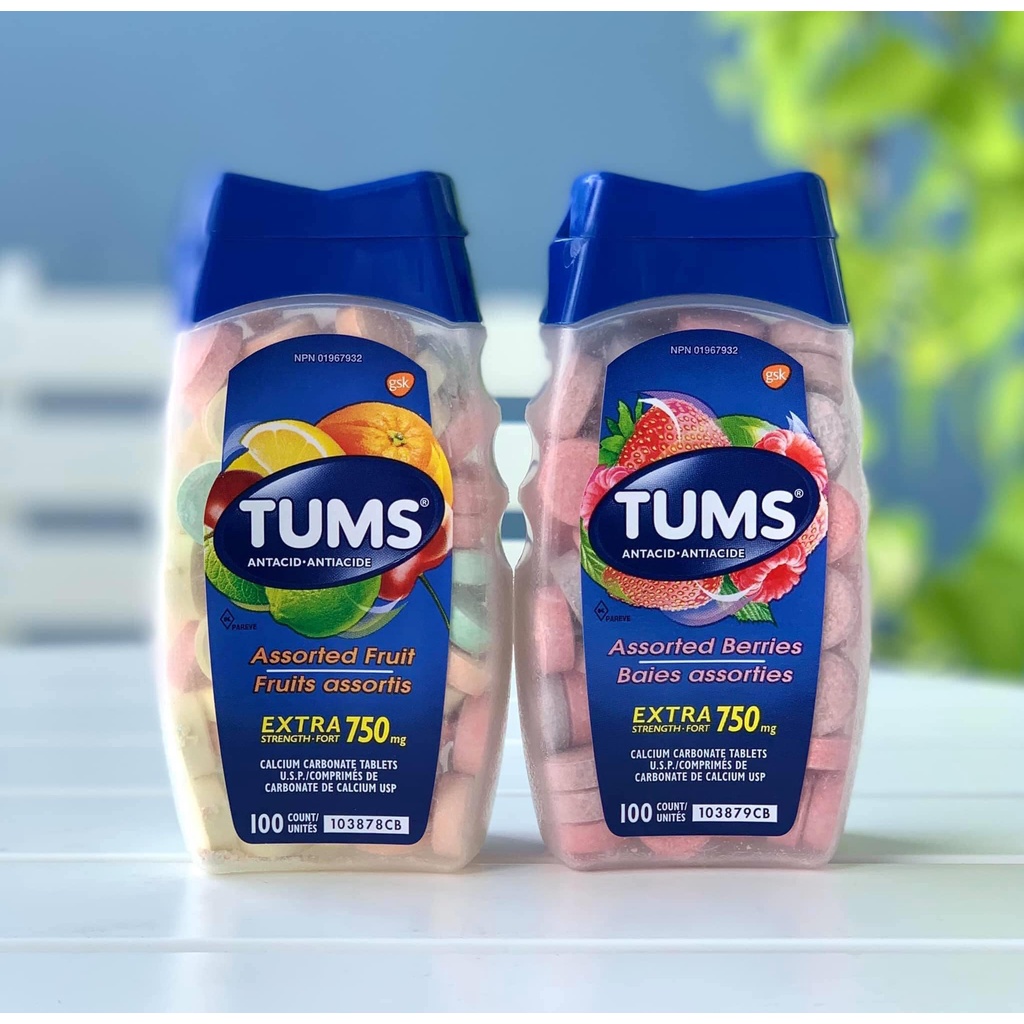 Viên ngậm, nhai giảm đau dạ dày Tums Antacid date 10/2026- EDS Hàng Mỹ