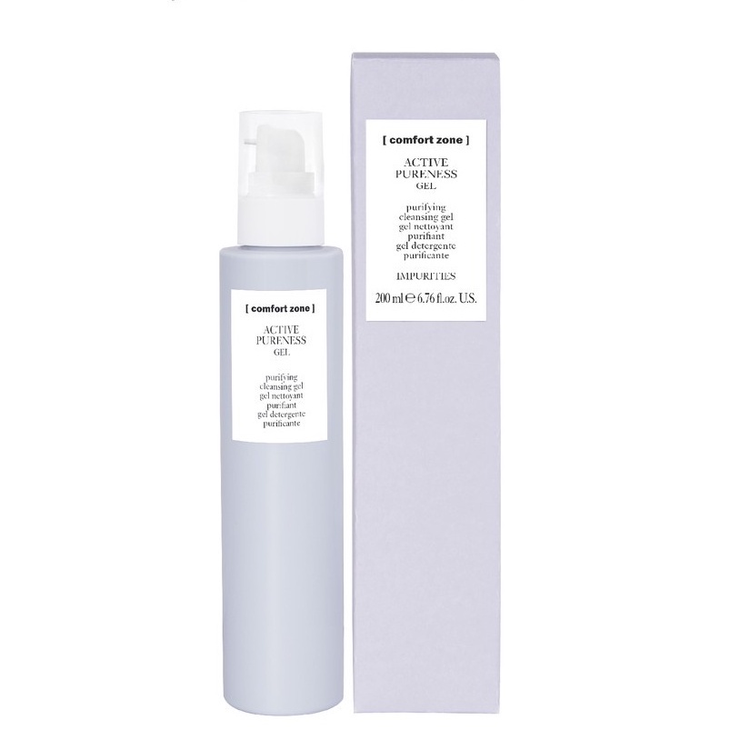 Comfort Zone Active Pureness Gel Sữa Rửa Mặt Làm Sạch Sâu Dành Cho Da Dầu, Mụn Ẩn, Mụn Đầu Đen 200ml