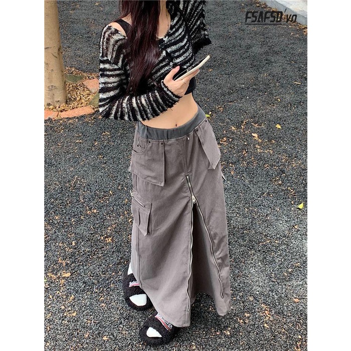 Chân Váy Dài Thời Trang Retro Mỹ Cho Nữ