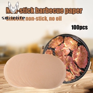 ஐ⋌ஐ 100pcs Air Fryer Liners 8/9/10 Inches Perforated Parchment Steaming Papers Non-stick Steamer Mat