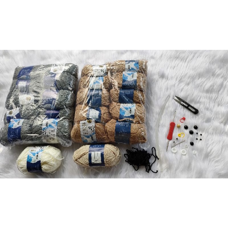 Phụ Kiện Làm Set Con Trâu Gồm Nón, Giày, Túi Tỏi, Yếm
