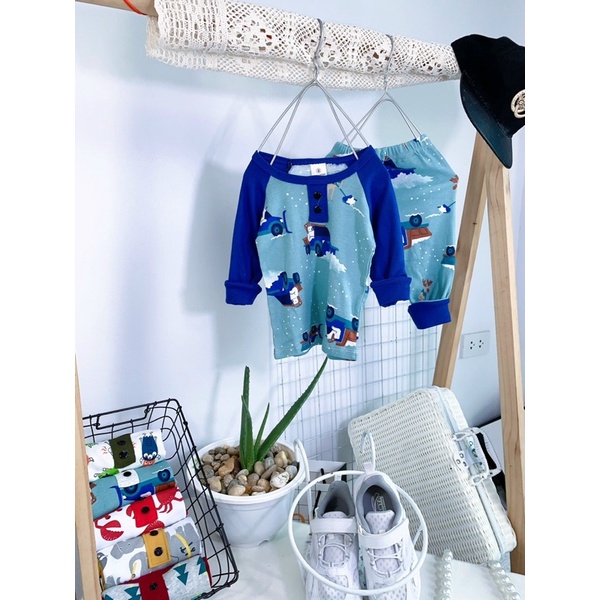 BỘ Dài Tay bé trai chất bozzip