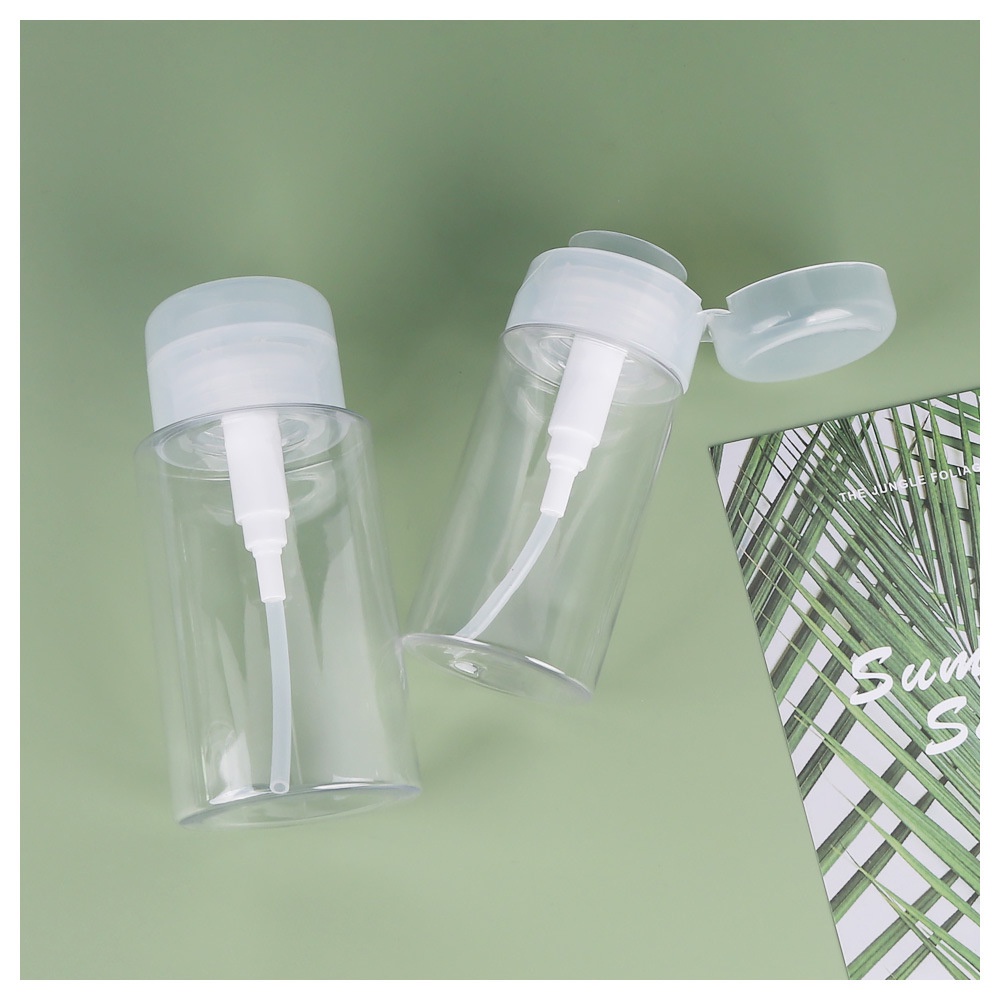 Chai Nhựa Rỗng 120ml Dạng Nhấn Đựng Dung Dịch Tẩy Trang