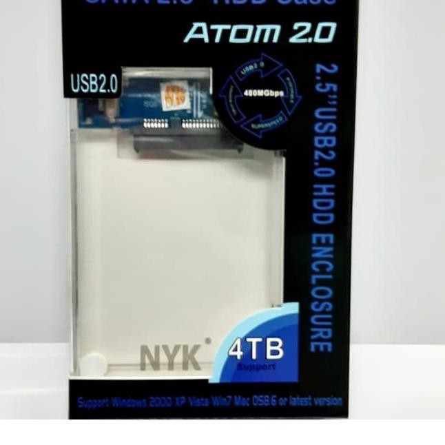 Hộp Đựng Ổ Cứng Ngoài Nyk 2.5 Usb 2.0 Ốp | BigBuy360 - bigbuy360.vn