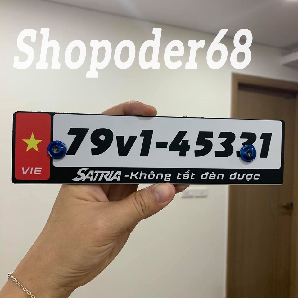 Bảng tên xe máy nền đen thiết kế theo yêu cầu - Full dòng wave winner dream vario satria raider sirius exciter sonic