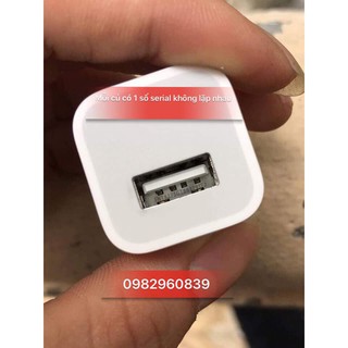 Củ sạc vuông IPHONE zin Chính Hãng (Fake tặng luôn củ lẫn tiền)