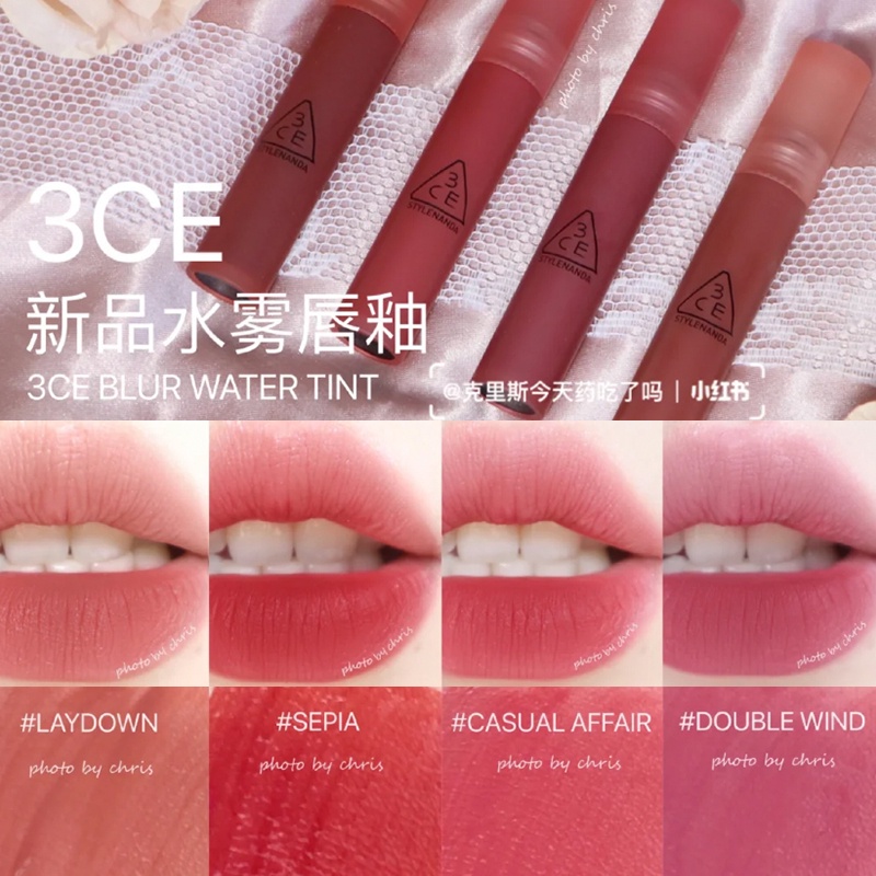 Son 3ce blur water tint, son 3ce chính hãng kem lì lâu trôi - Cosmetic999