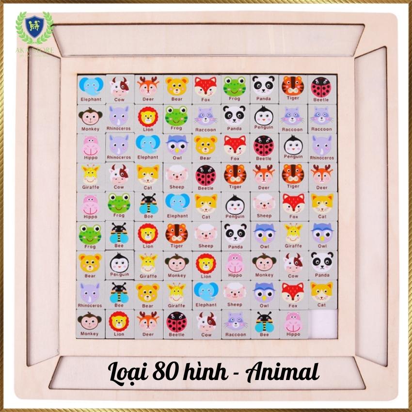 Đồ chơi giáo dục giải trí giảm stress Bàn cờ PIKA PIKA bằng gỗ giúp bé vừa chơi vừa học Tiếng Anh hiệu quả