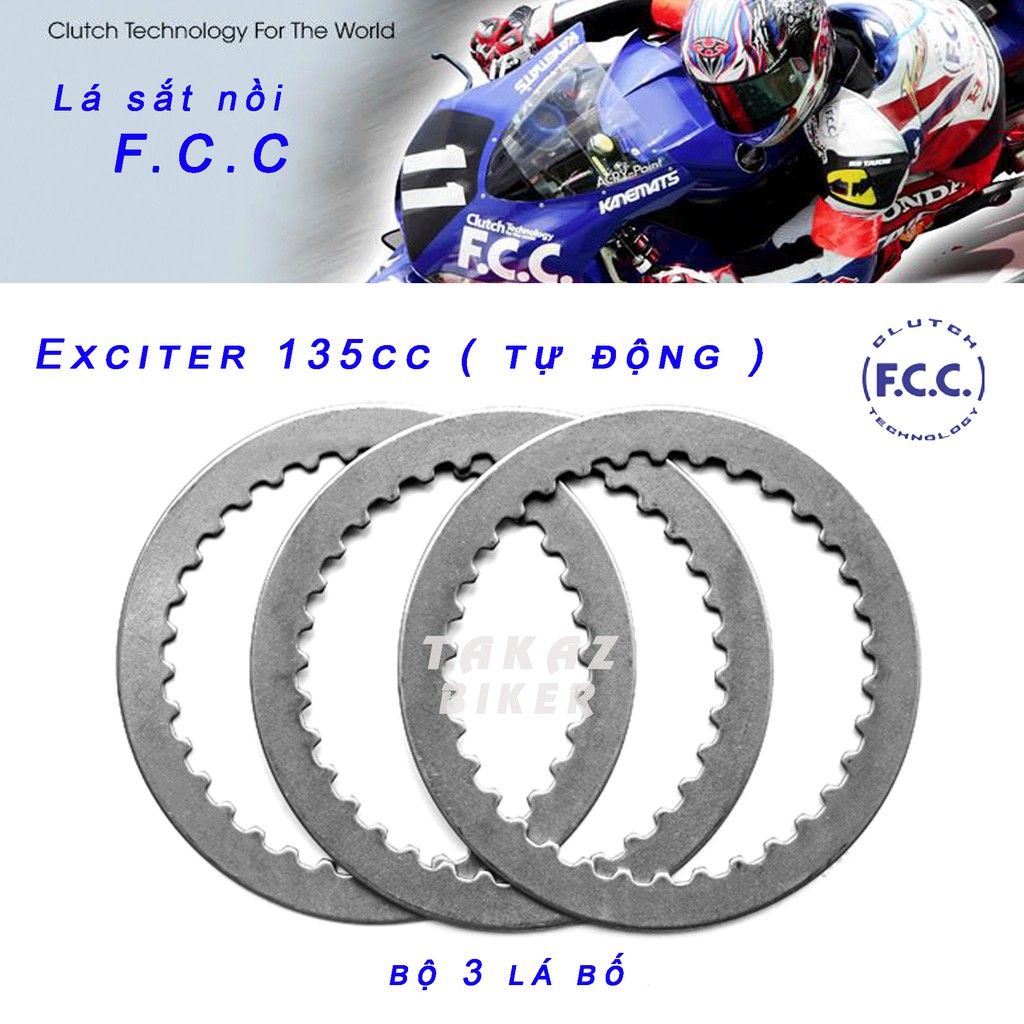 [ Future X 125 Fi ] bộ Lá bố nồi và Lá sắt FCC Honda Future X 125 Fi