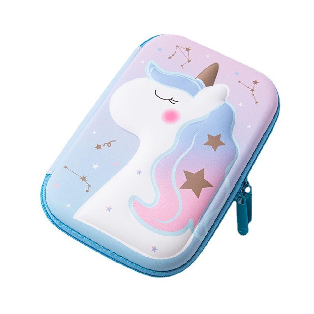 NIUYOU Unicorn Pencil Case Children's School Student Smiggle 3D Cartoon