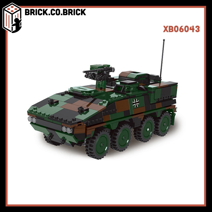 Lắp Ráp Mô Hình Xe Thiết Giáp Quân Sự Đồ Chơi Xếp Hình GTK Boxer Bundeswehr Xe Tăng Đức Marder XB06043