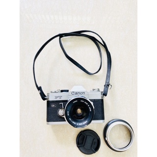 máy ảnh chụp film Canon FT QL + lens góc rộng Canon FL 28mmmm f3.5 ngàm FD