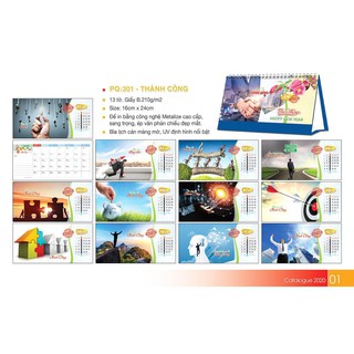 Combo 10 cuốn lịch để bàn 2020