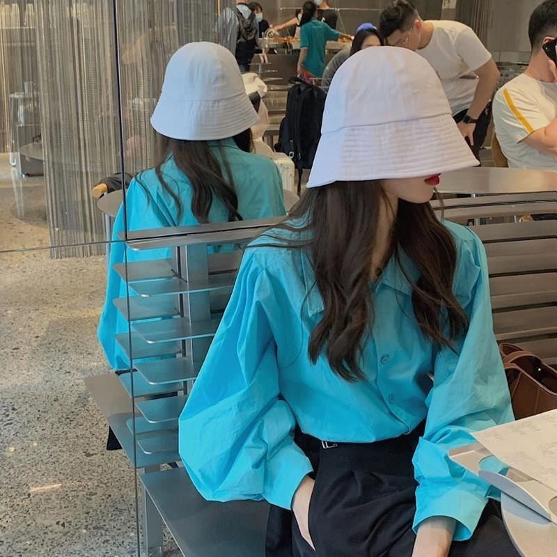 Áo Sơ Mi Tay Dài Phồng Phong Cách Retro Hong Kong Mẫu Mới Dành Cho Nữ