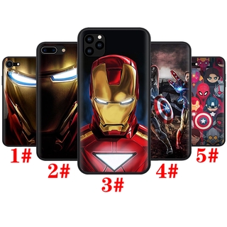 Ốp điện thoại silicone mềm nắp TPU họa tiết Marvel SuperHero Iron Man cho IPHONE 11 12 PRO MINI XS MAX X XR