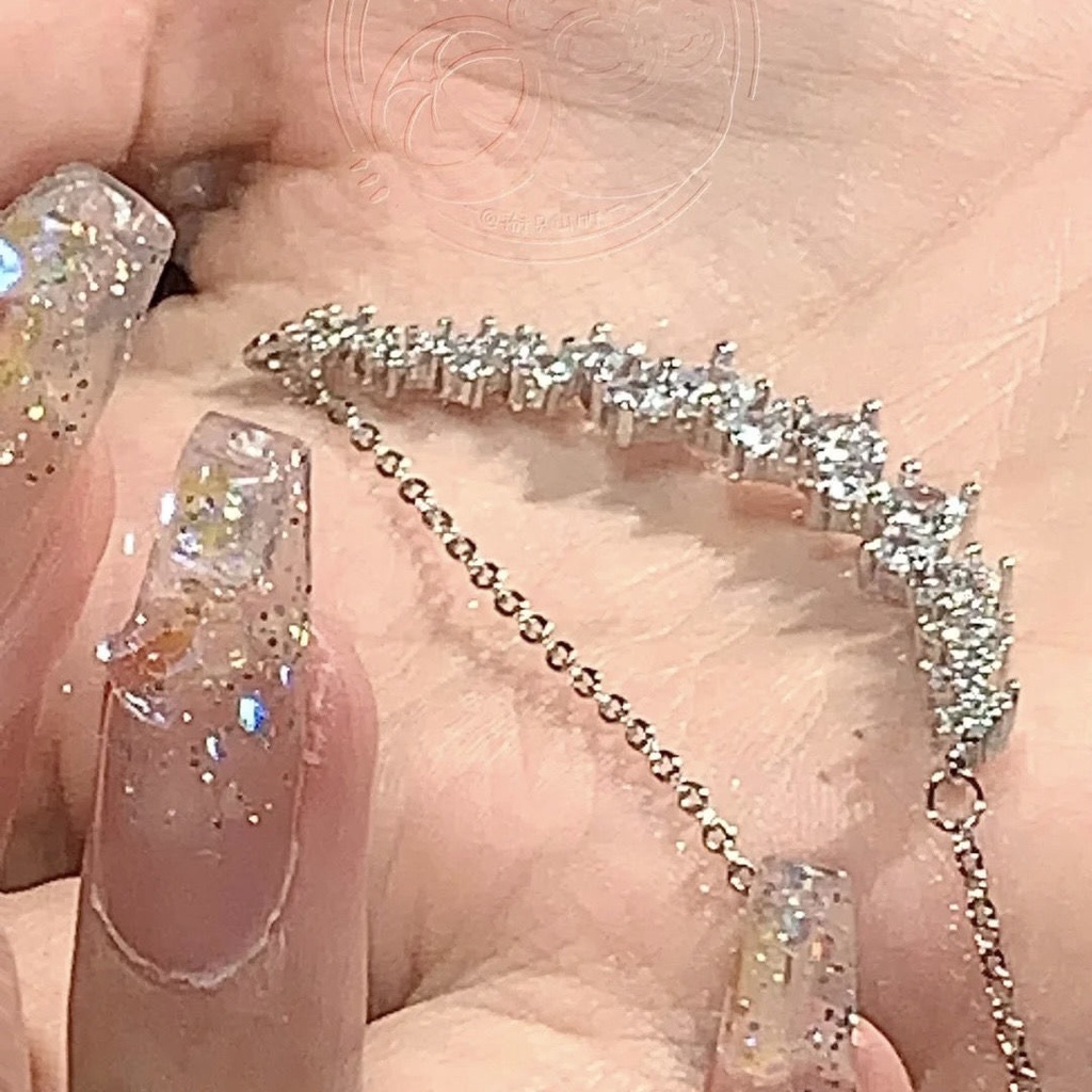 Phụ Kiện Tóc Tua Rua Phong Cách Mới OXYG3N | Dây Chuyền Mạ Bạc 925 Mặt Hình Thiên Hà Đính Đá Sang Trọng Cho Nữ