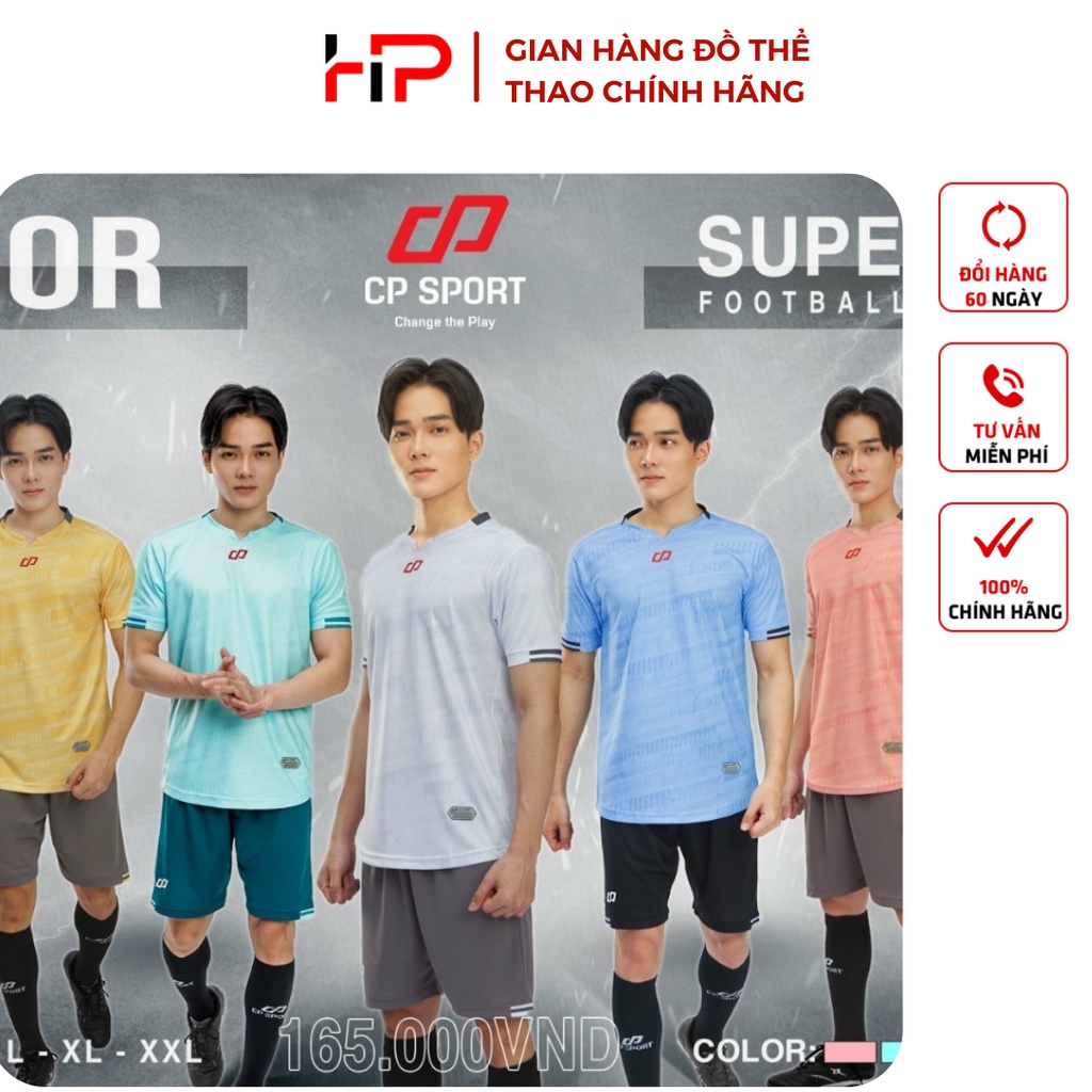 Áo đá bóng,đồ đá banh không logo thun mè cao cấp CP VIDOR chuẩn thi đấu thấm hút mồ hôi cực đẹp – H.