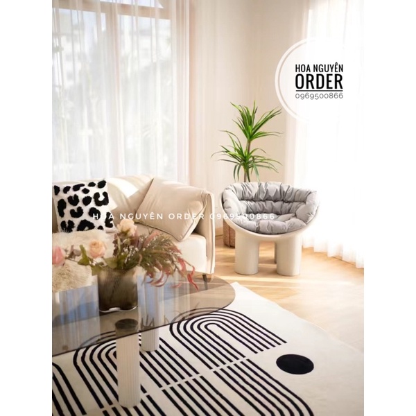 Roly poly chair  hàng nhập khẩu phong cách bắc âu kèm đệm