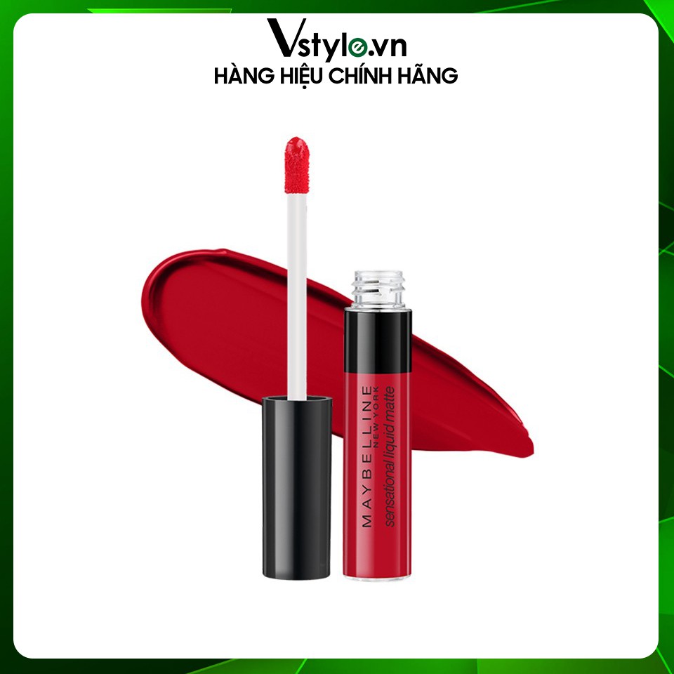 Son Môi Lì Nhẹ Môi Maybelline Sensational Liquid Matte Lipstick - 03 Flush It Red 7ml