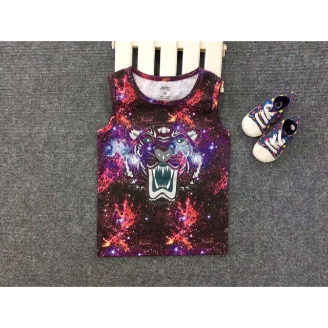 Áo cotton sách nách kenzo ngân hà cho bt