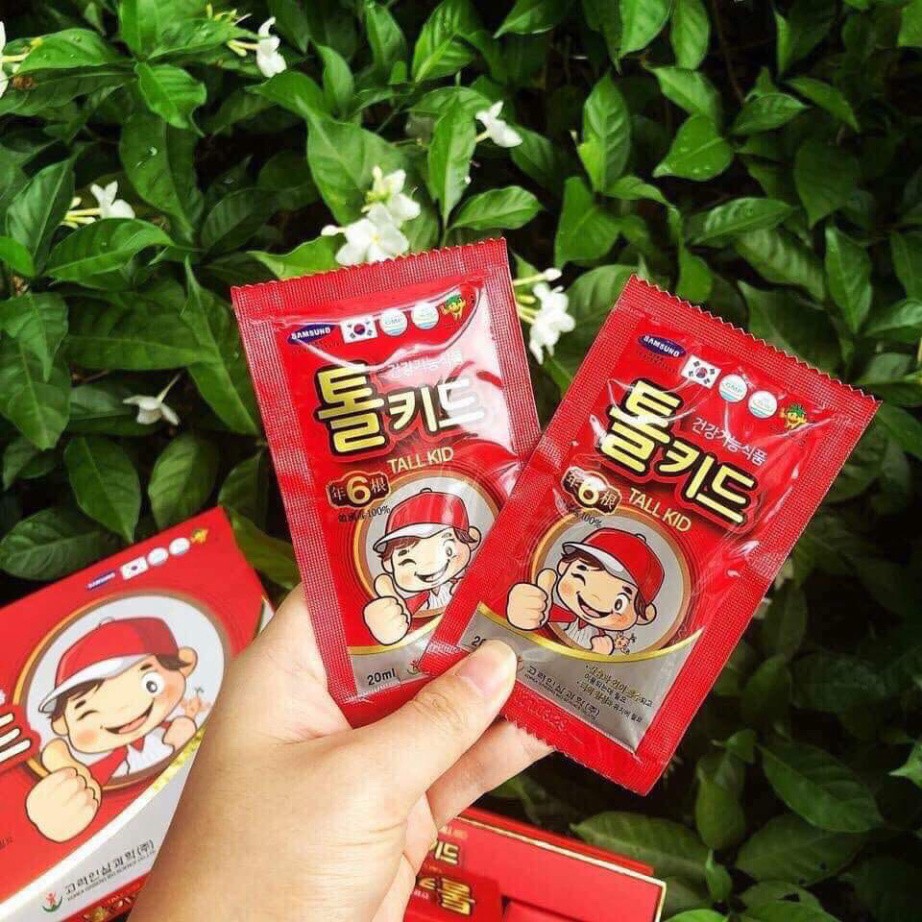 Hồng Sâm Baby Trẻ Em Tall Kid Hàn Quốc hộp 30 gói