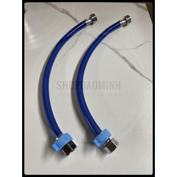 Bộ 02 dây cấp nóng lạnh 2 đầu 3 lớp dài 40cm