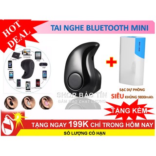 Tai nghe bluetooth hình hạt đậu tặng kèm pin sạc dự phòng 6000mAh