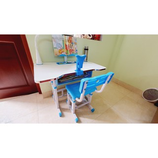 Bộ bàn ghế học sinh chống gù, chống cận, bàn học thông minh cho bé tăng chỉnh chiều cao dành cho trẻ em từ 4 - 15 tuổi