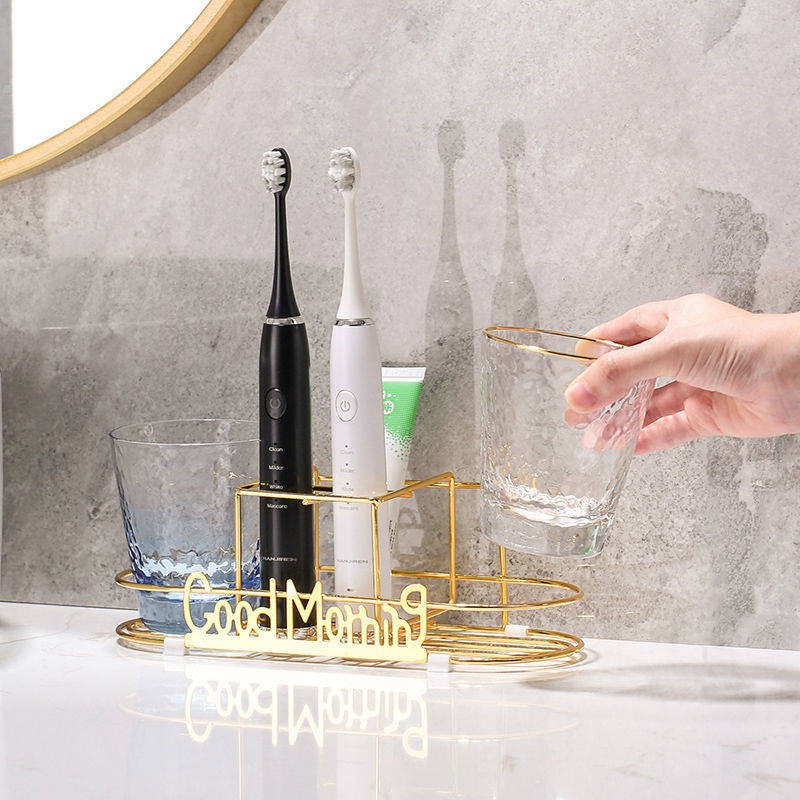 kệ lò vi sóngđời Giá đỡ cốc đựng bàn chải đánh răng đơn giản