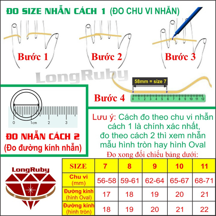 Nhẫn chữ PHƯỚC mạ vàng 24k