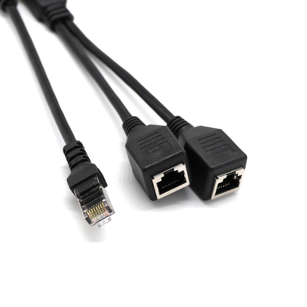 Cáp chuyển đổi Internet RJ45 chia đầu cắm sang 2 lỗ cắm chuyên dụng chất lượng cao