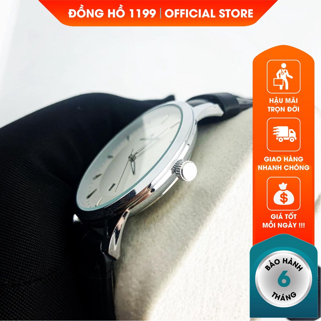 [QUÀ TẶNG]  Đồng hồ nam - Đồng Hồ Nam Dây Da 40mm Fom Size Chuẩn Chống Nước Chống Xước Tốt 9911.HN - 1199 Watches | BigBuy360 - bigbuy360.vn