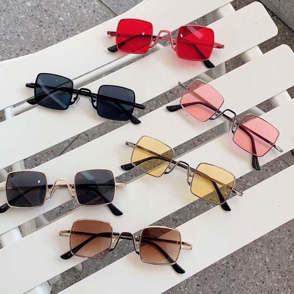 Kính Mát Gọng Vuông Bằng Kim Loại WMES15H Màu Xám Hồng Dễ Thương Dành Cho Bé Gái