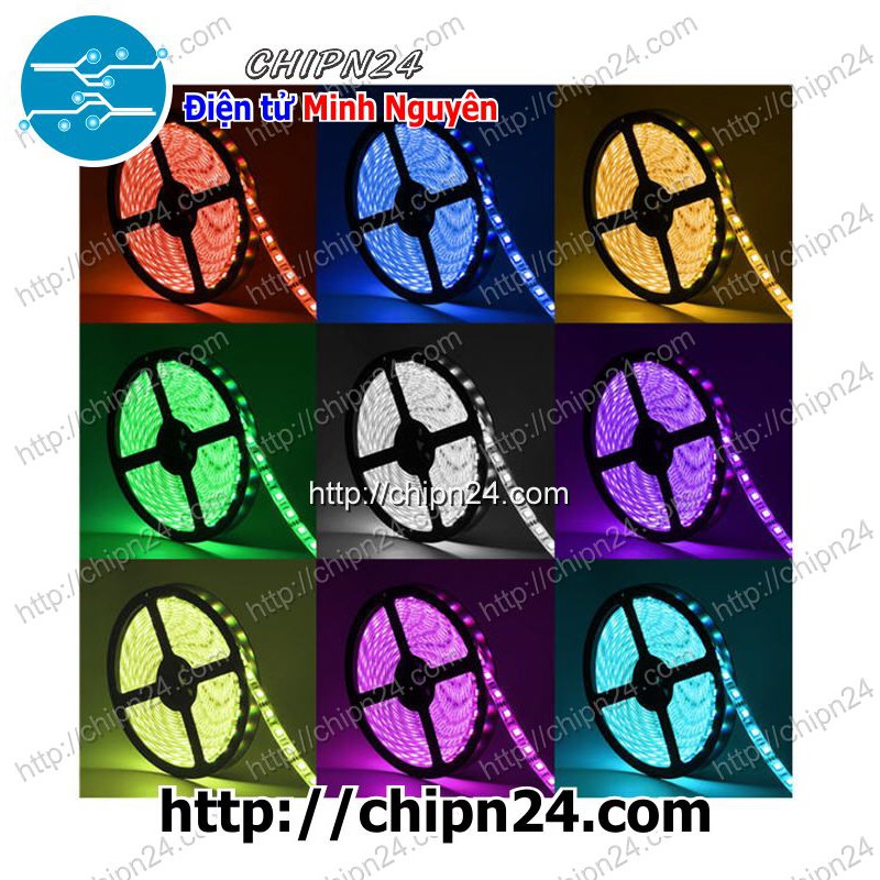 [1 MÉT] Led Dây 5050 Có Keo Chống Nước 12VDC - [Chọn Loại]