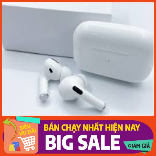 Tai nghe bluetooth giống Airpod Pro ,đổi tên,định vị, pin trâu, sạc không dây,dùng được cho cả androi và ios