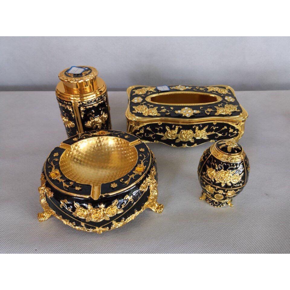 Lọ tăm hợp kim sang trọng - Hộp đựng tăm đẹp