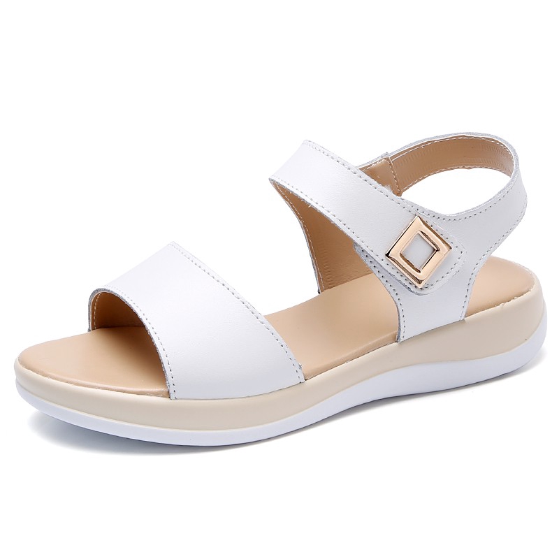 Giày sandal đế xuồng quai dán thời trang nữ tính