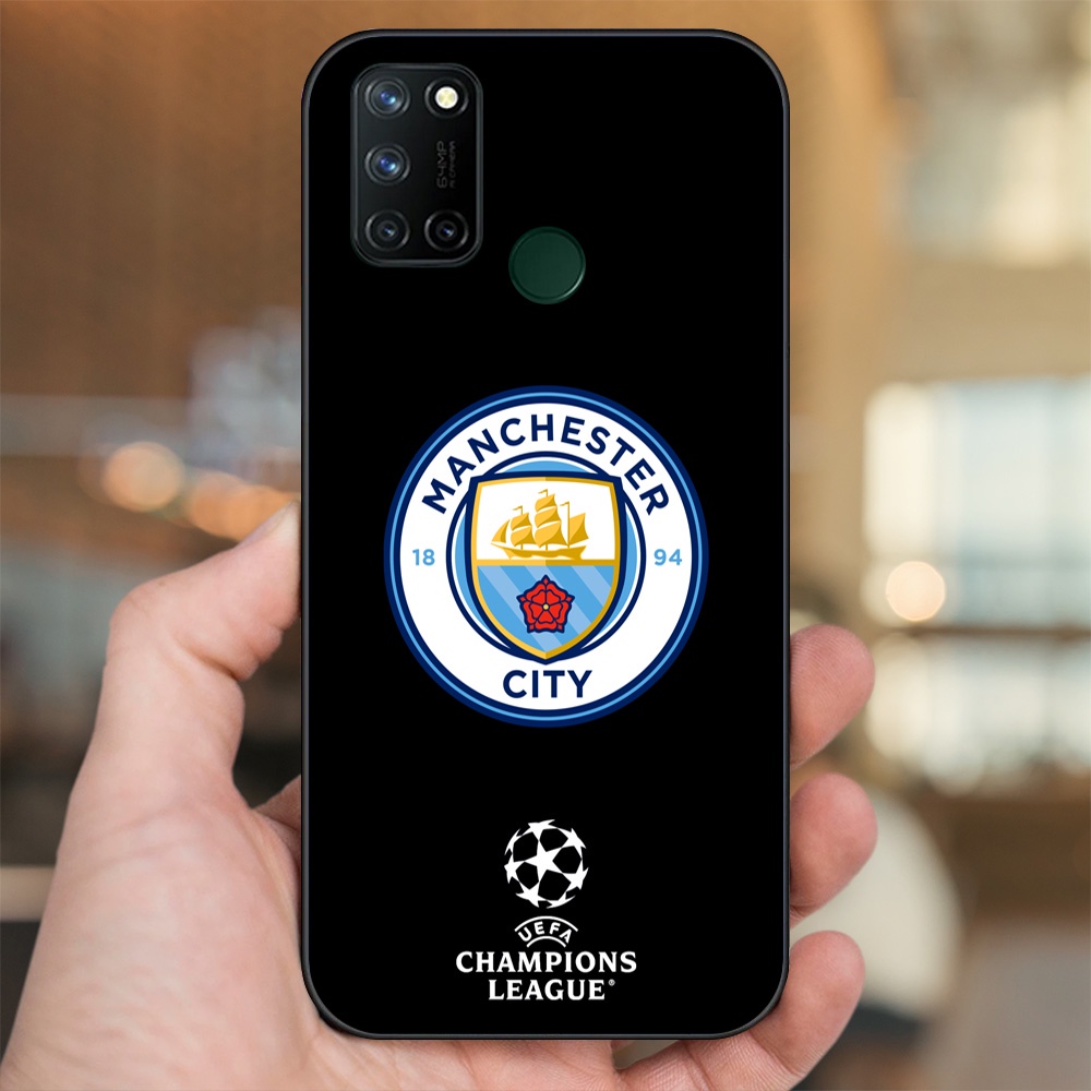 Ốp lưng Realme C17, 7i viền đen in hình Manchester City MC