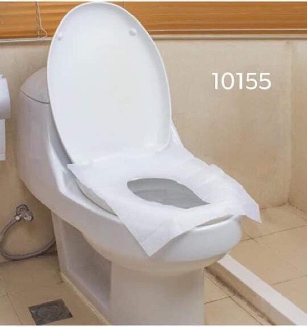 HỘP 50 GIẤY LÓT TOLIET CHẤT LIỆU NILONG CHỐNG THẤM NƯỚC