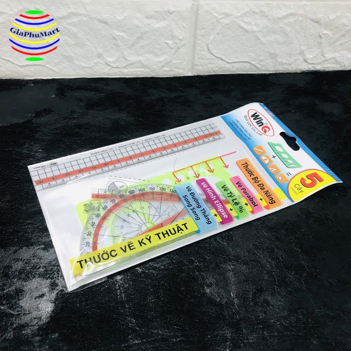 Bộ Thước Kẻ Dẻo đa năng WINQ - Bộ Thước 5 món