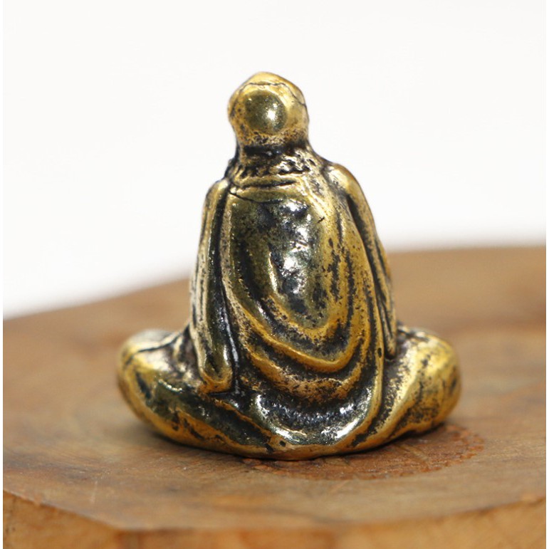 Tượng Bồ đề đạt ma 🎁FREESHIP🎁 Tượng Đạt Ma mini bằng đồng -Tượng Đồng phụ kiện tiểu cảnh trang trí