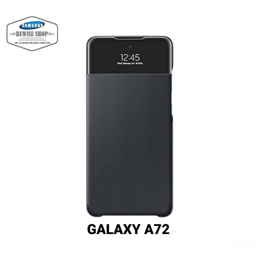 Bao Da Samsung Galaxy A72 Smart S View Wallet Cover - Hàng Chính Hãng Nguyên Seal