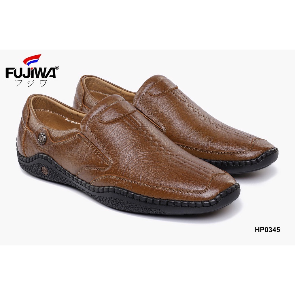 Giày Lười Nam Da Bò FUJIWA - HP0345. Da Bò Thật Cao Cấp, Đế Cao Su. Form Giày Chuẩn Size. Size:  38, 39, 40, 41, 42, 43