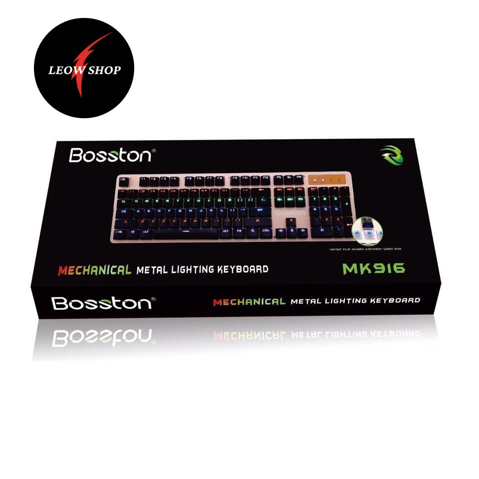 Bàn Phím Cơ Chuyên Game KEYBOARD Cơ BOSTON 916 LED