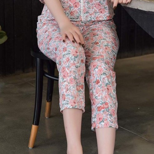 [FreeShip – Sale khô máu] Bộ Đồ Mặc Nhà Nữ Siêu Sang - Mã PV02 Chất Lụa Giấy Mát Mịn Thấm Hút Mồ Hôi 2 Màu Vàng Và Hồng | BigBuy360 - bigbuy360.vn