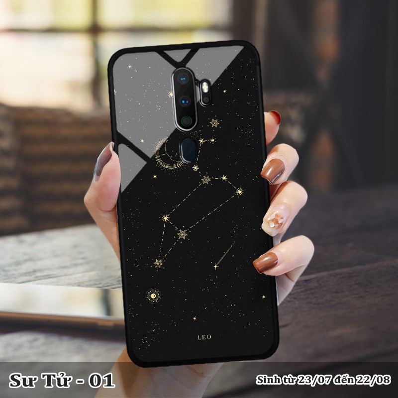 Ốp kính OPPO A9 2020/A5 2020 in cung hoàng đạo