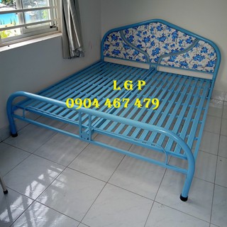Giường sắt ngang 1m4x2m ,freehsip HCM giao tận nhà