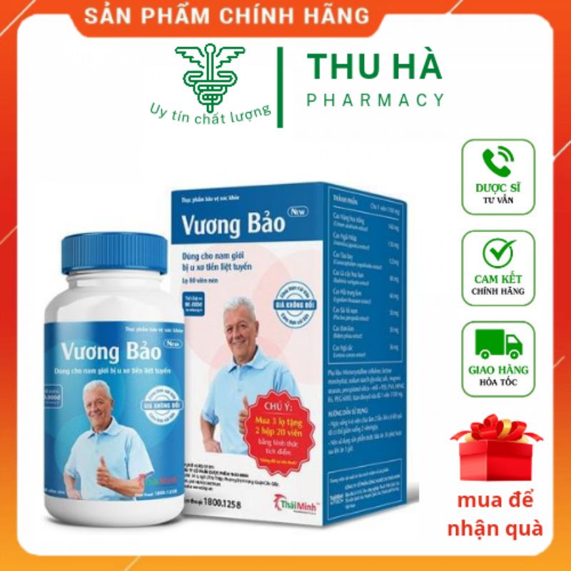 Vương bảo lọ 80 viên - Hỗ trợ phì đại tiền liệt tuyến ( Có tem tích điểm)