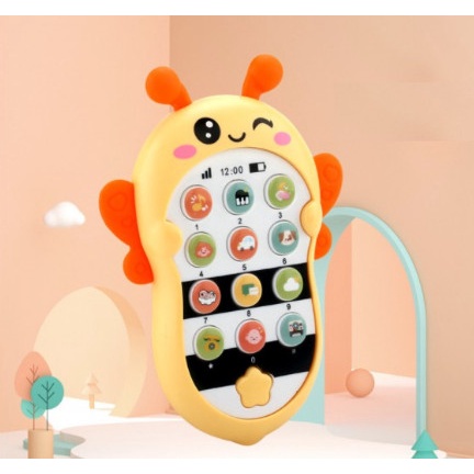 Điện thoại phát nhạc hình THỎ CÀ RỐT cho bé tặng dây đeo